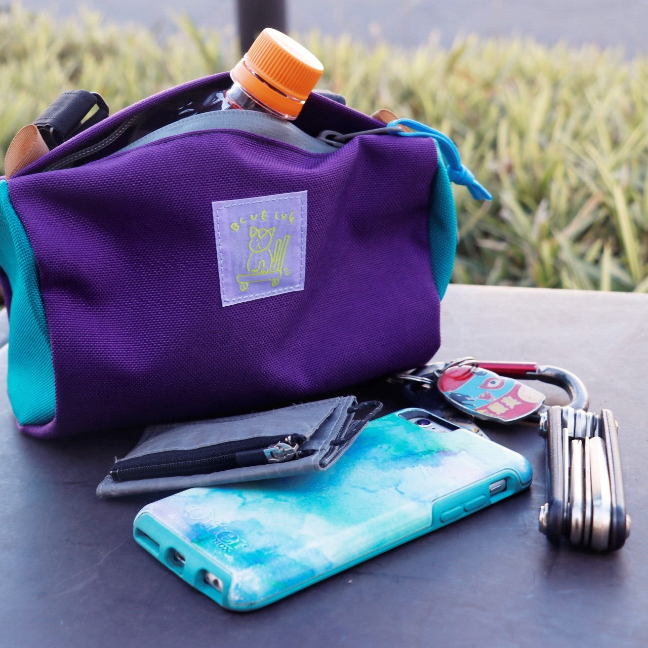 BLUE LUG Handlebar Bike Pouch - Purple