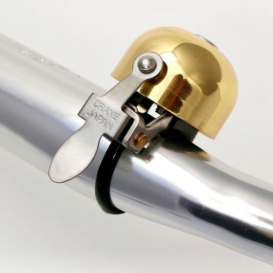 CRANE E-NE Bell Polished Brass Bike Bell - Gold