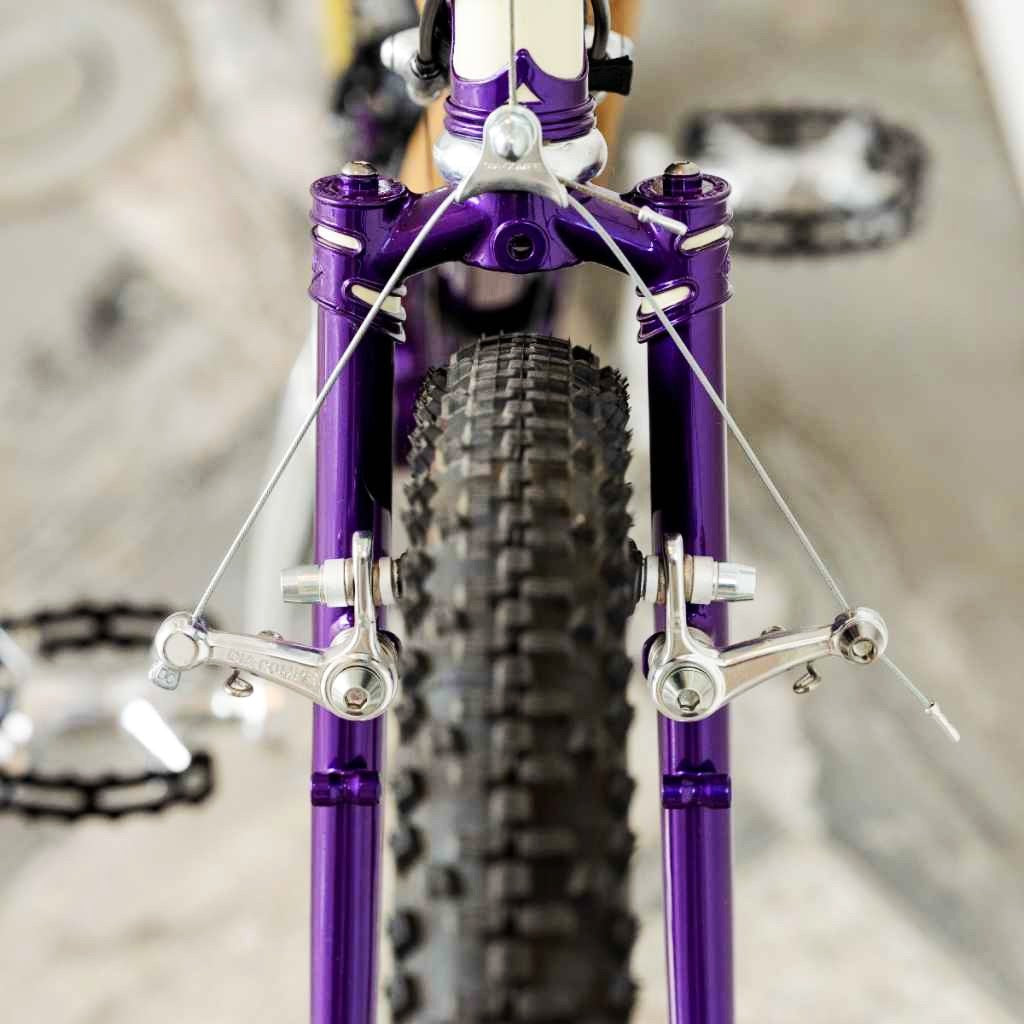 DIA-COMPE DC980 Retro Canti Brake - Silver Blue Lug Exclusive