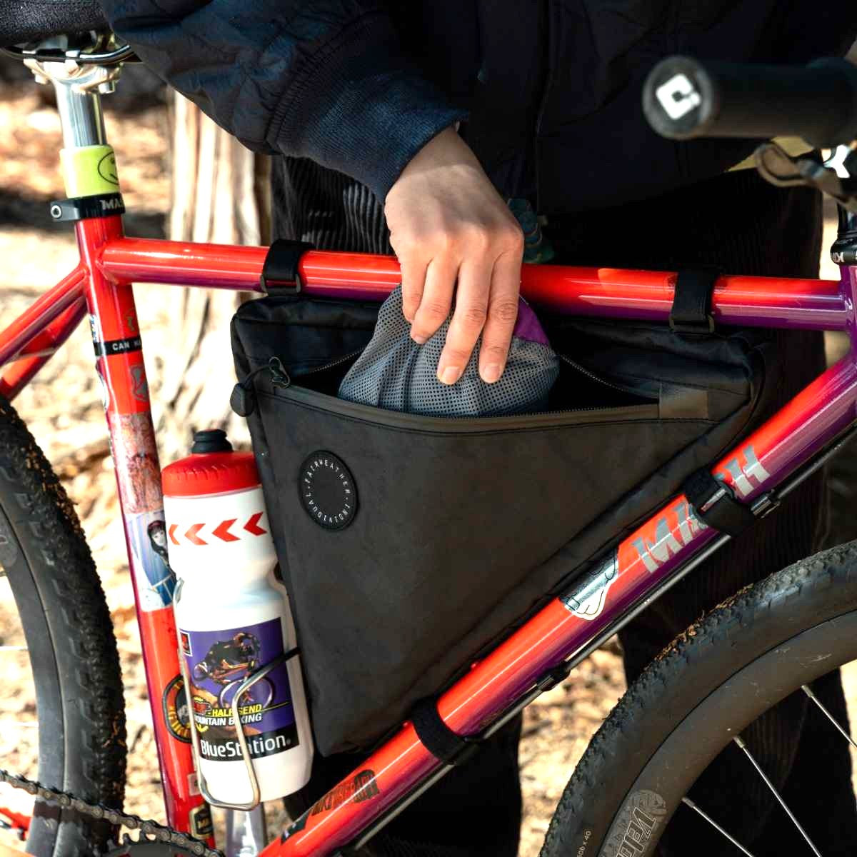 FAIRWEATHER Bike frame bag ADV X-Pac Black