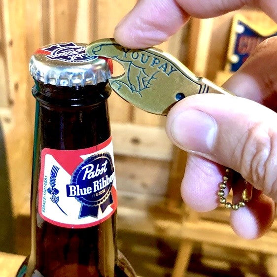HATCHET You Pay Brass Keychain Tool