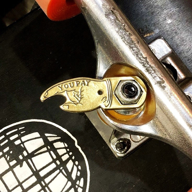 HATCHET You Pay Brass Keychain Tool