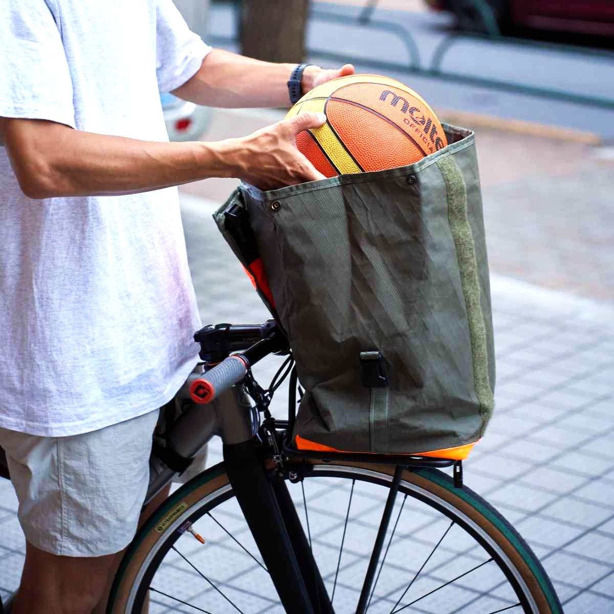 INSIDE LINE EQUIPMENT Small Porteur Rack bag - Forest Green