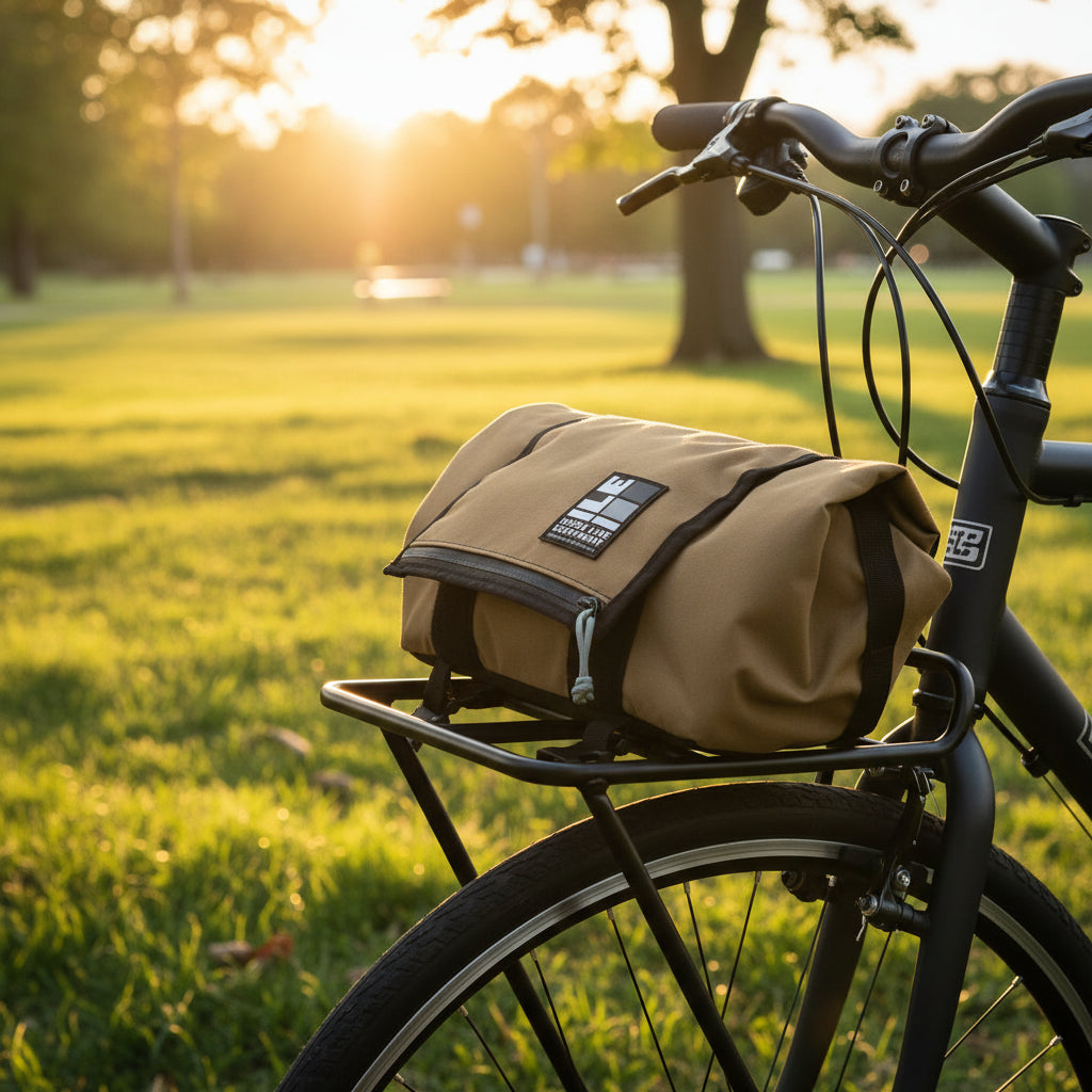 INSIDE LINE EQUIPMENT Small Porteur Rack bag - Cordura Tan