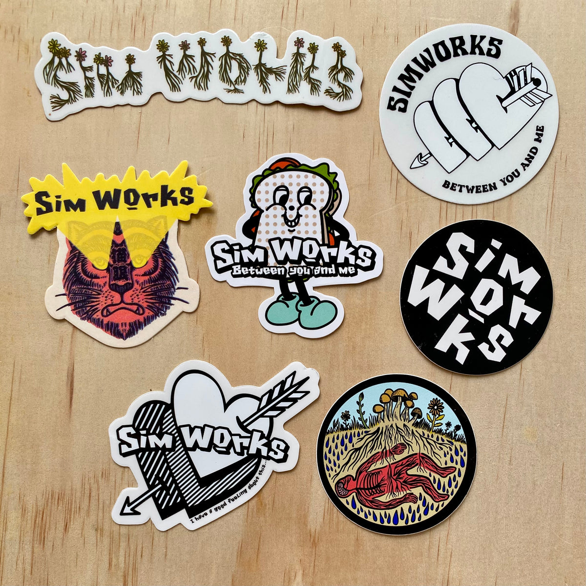 SIMWORKS Stickers