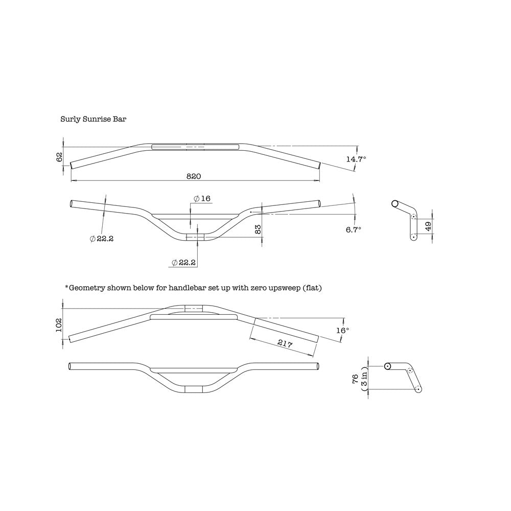 SURLY Sunrise Handlebar