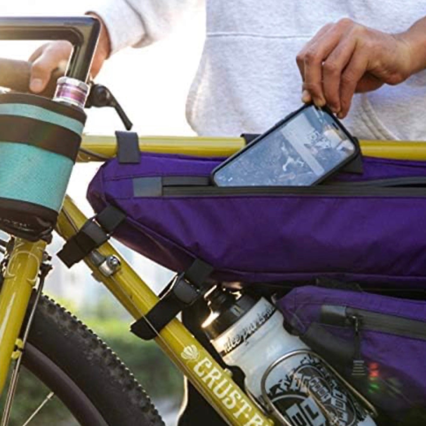 FAIRWEATHER Frame Bike Bag - Purple