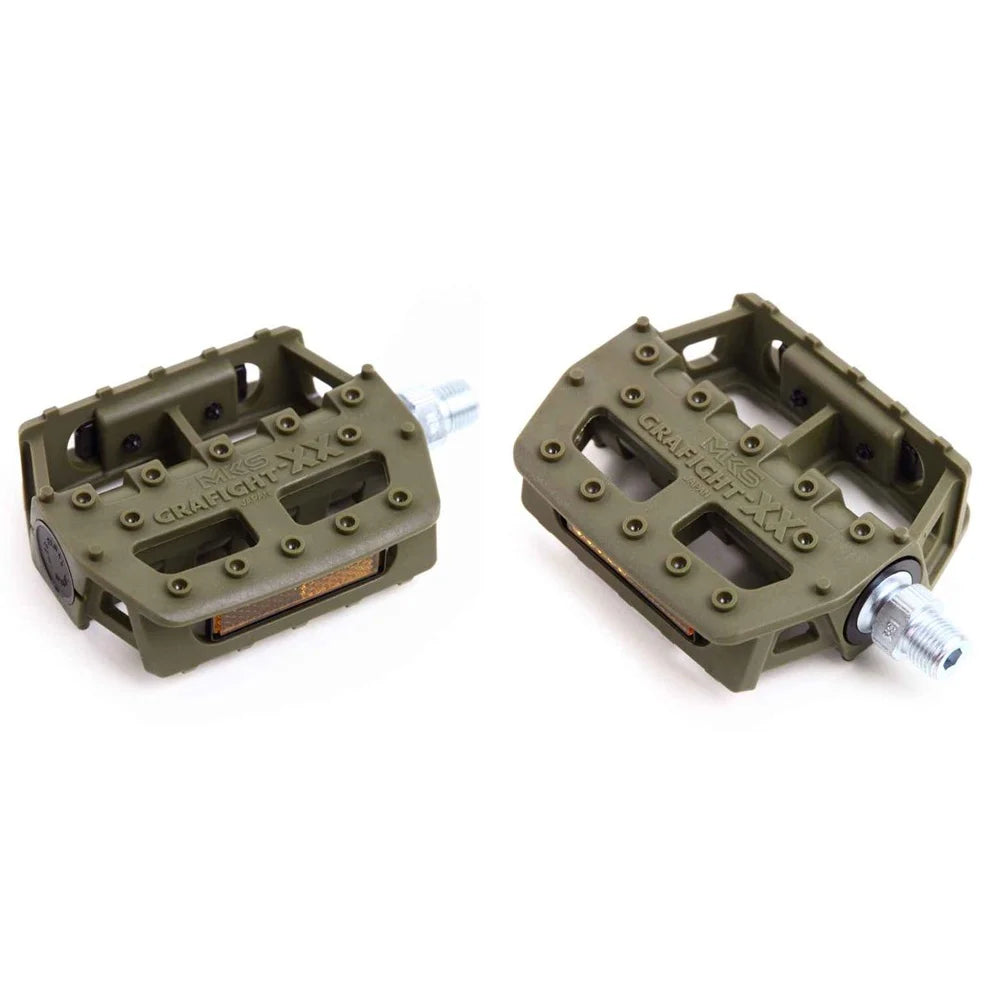 MKS Grafight XX Khaki 9/16 Platform Pedals