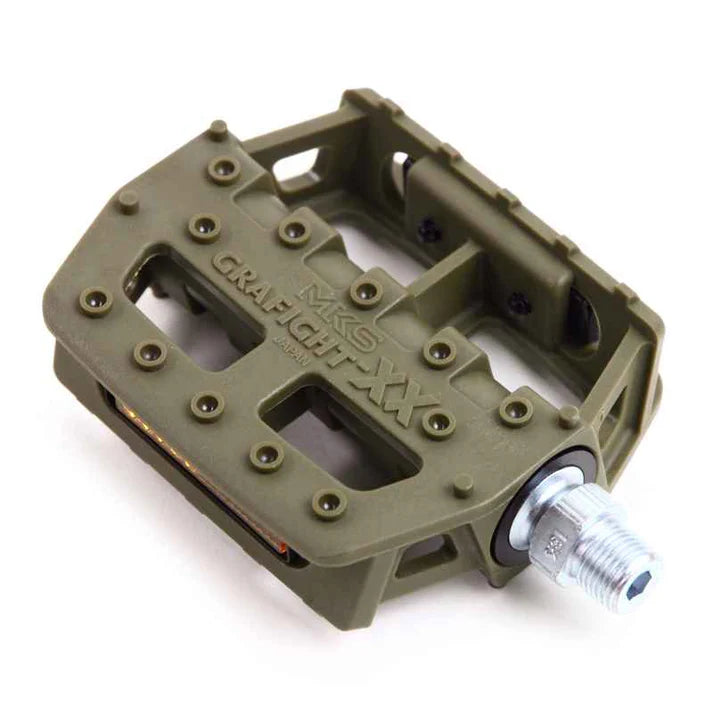 MKS Grafight XX Khaki 9/16 Platform Pedals