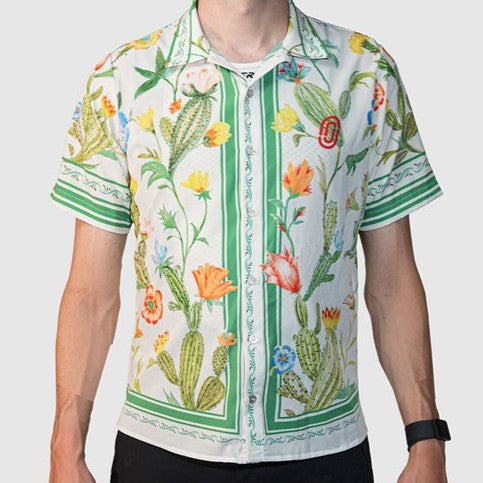 OSTROY Cactus Flower Resort Shirt