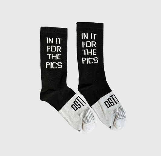 OSTROY In It For The Pics Cycling Socks - Black
