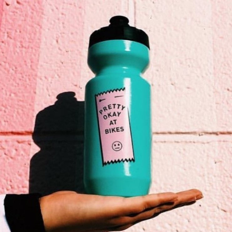 Ostroy Pretty Okay at Bikes Water Bottle