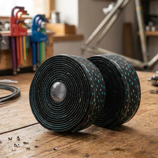 PORTLAND DESIGN WORKS Handlebar Wrap with Silicone Grips - Ocean Speckle