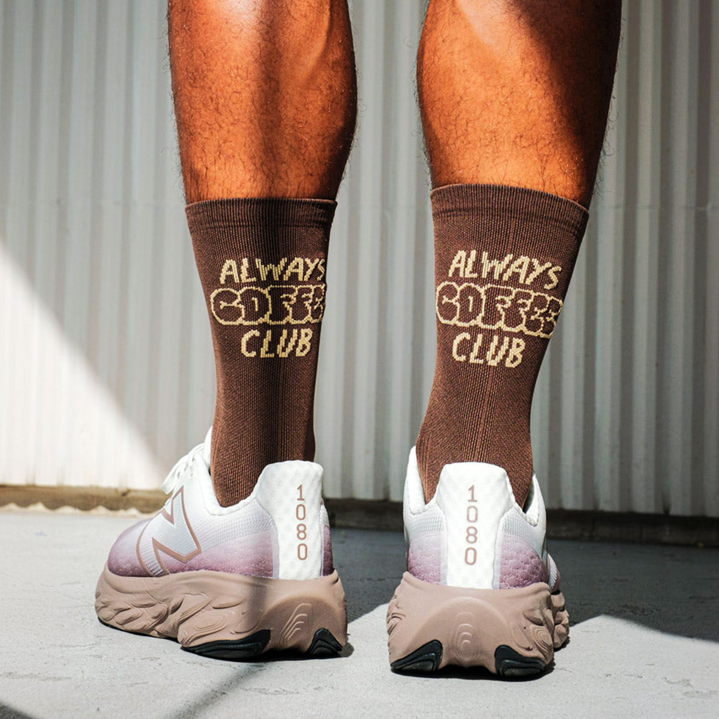 PACIFIC AND CO Performance Cycling Socks - Coffee Club