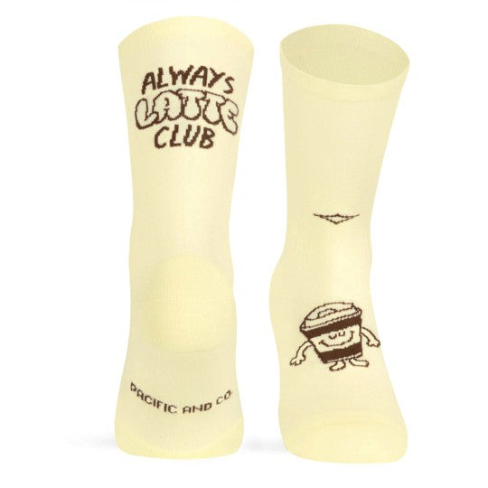 PACIFIC AND CO Performance Cycling Socks - Latte Club