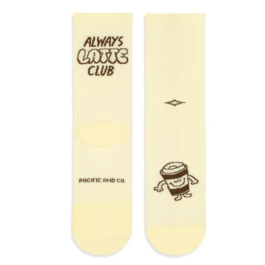 PACIFIC AND CO Performance Cycling Socks - Latte Club