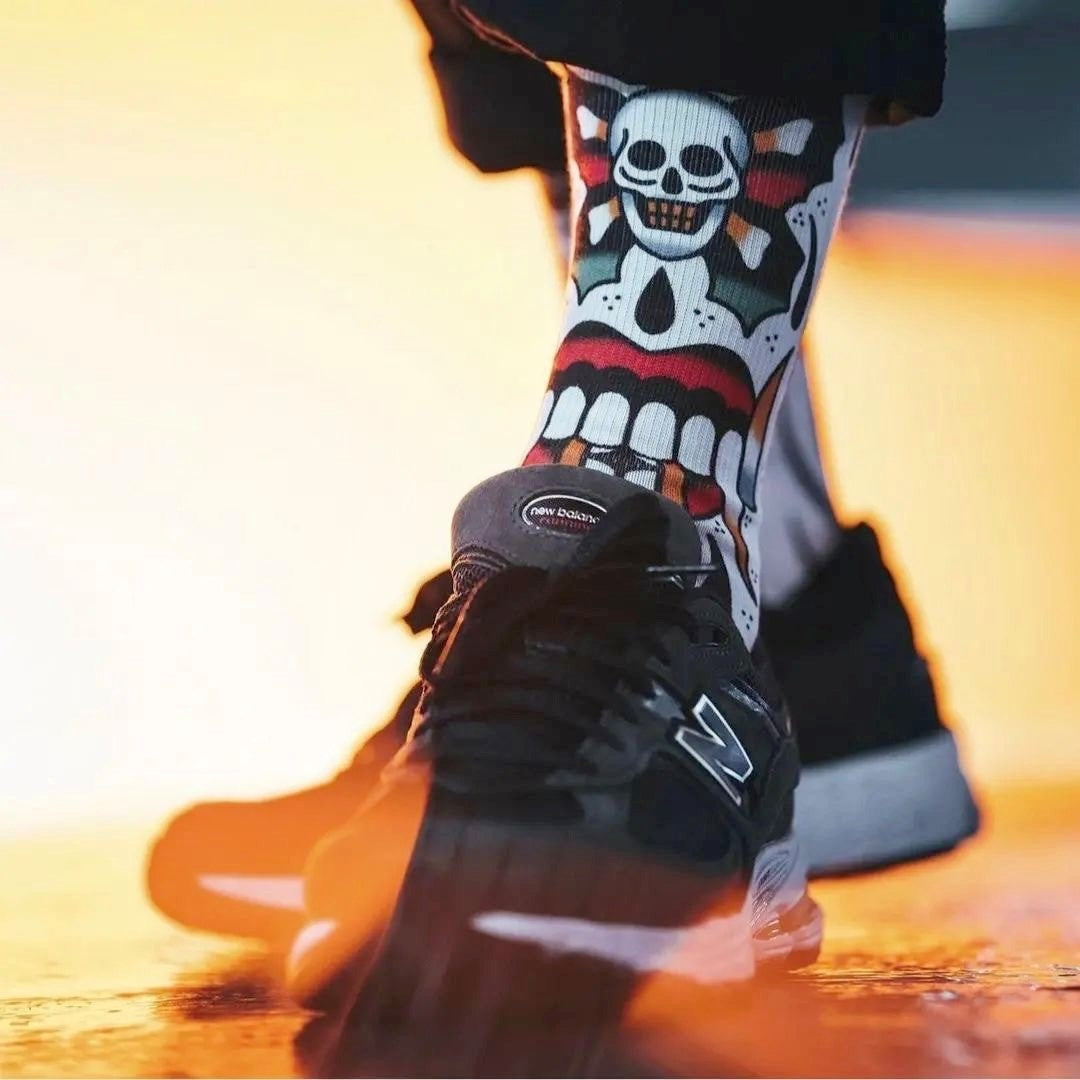 PACIFIC AND CO Cycling Socks - Skull