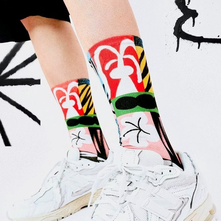PACIFIC AND CO Cycling Socks - TrashArt 