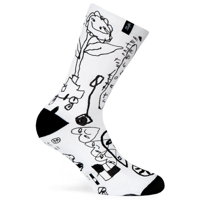 PACIFIC AND CO Cycling Socks - Vogel Blanc