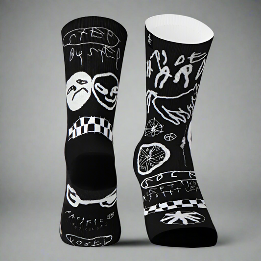 PACIFIC AND CO Cycling Socks - Vogel Noir