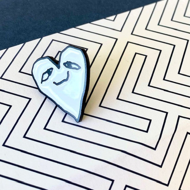 Pacific and Co Vogel Heart Pin