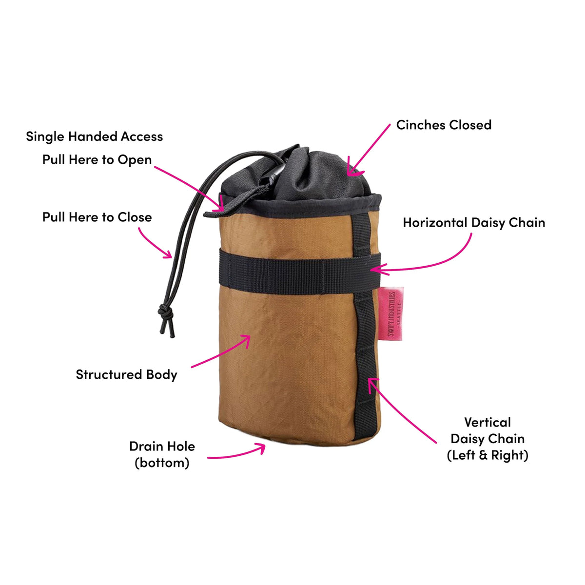 SWIFT INDUSTRIES Gibby Stem Bag - Coyote