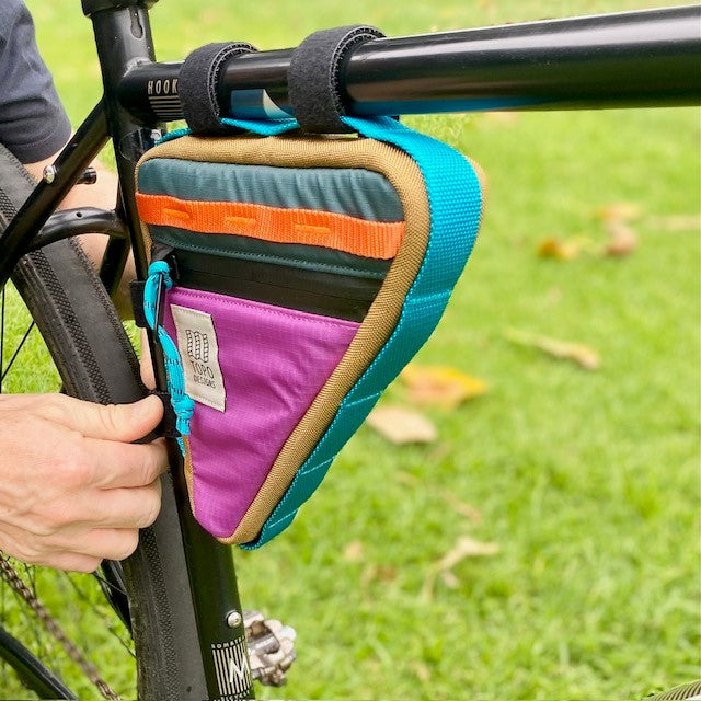 TOPO DESIGNS Frame Bike Bag Botanic Green Grape
