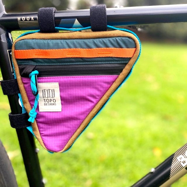 TOPO DESIGNS Frame Bike Bag Botanic Green Grape