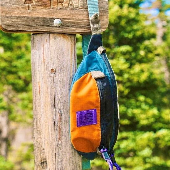 TOPO DESIGNS Mountain Hip Bag - Pond Blue / Spice