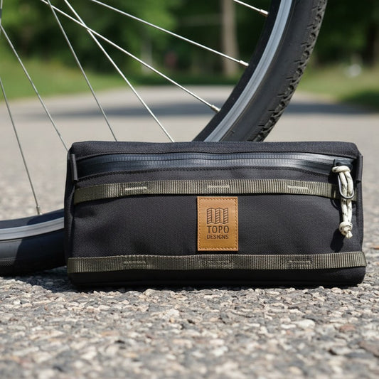 TOPO DESIGNS Handlebar Mountain Bike Bag - Black / Neutral