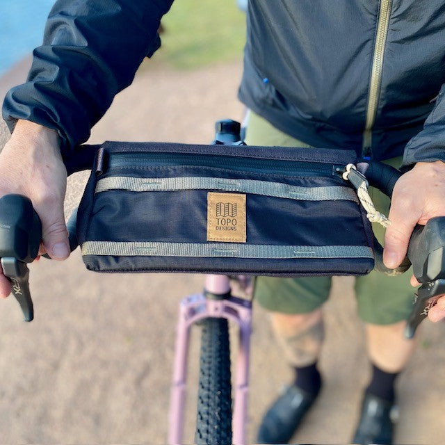 TOPO DESIGNS Handlebar Mountain Bike Bag - Black / Neutral