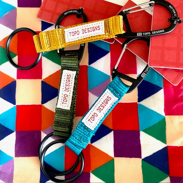 TOPO DESIGNS Carabiner Keychain with Key Ring