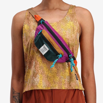 TOPO DESIGNS Mountain Hip Bag - Botanic Green / Grape