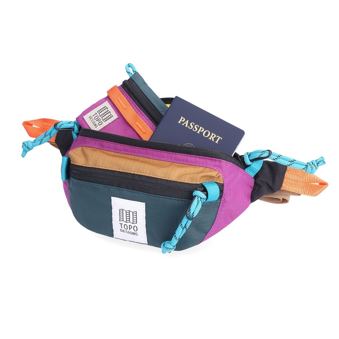 TOPO DESIGNS Mountain Hip Bag - Botanic Green / Grape