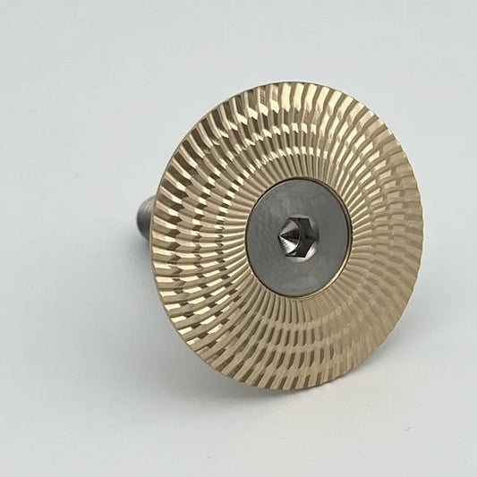 YELLOW BIRD THREAD WORKS Event Horizon Bright 66 Brass Stem Cap