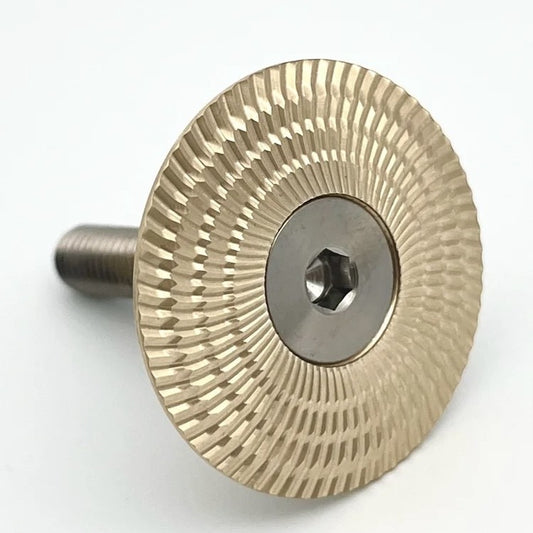 YELLOW BIRD THREAD WORKS Event Horizon Bright 66 Brass Stem Cap