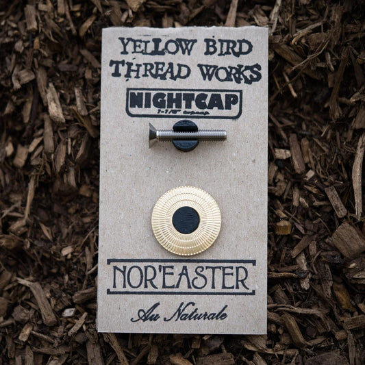 YELLOW BIRD THREAD WORKS Nor’easter / Au Natural Brass Stem Cap