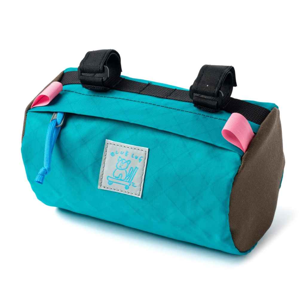 BLUE LUG Handlebar Bike Pouch - Ecopak Teal / Brown