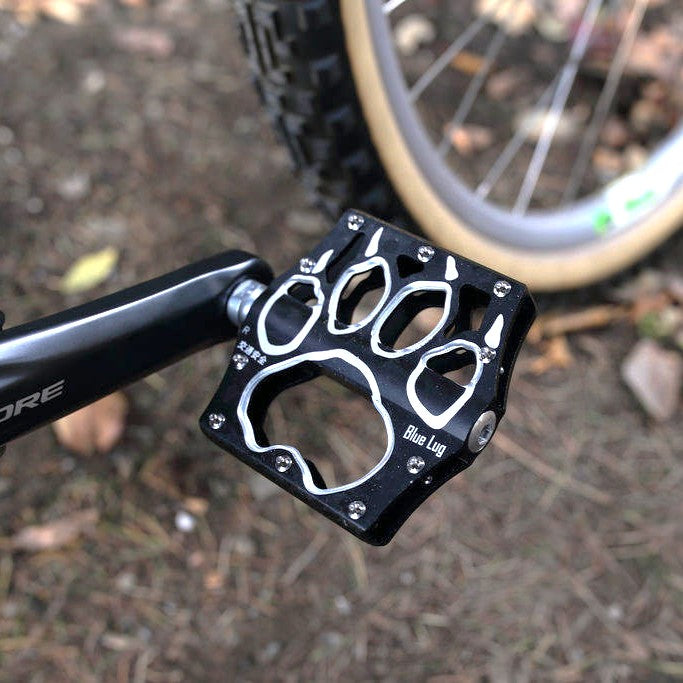 BLUE LUG Panda Flat Bike Pedals - Black