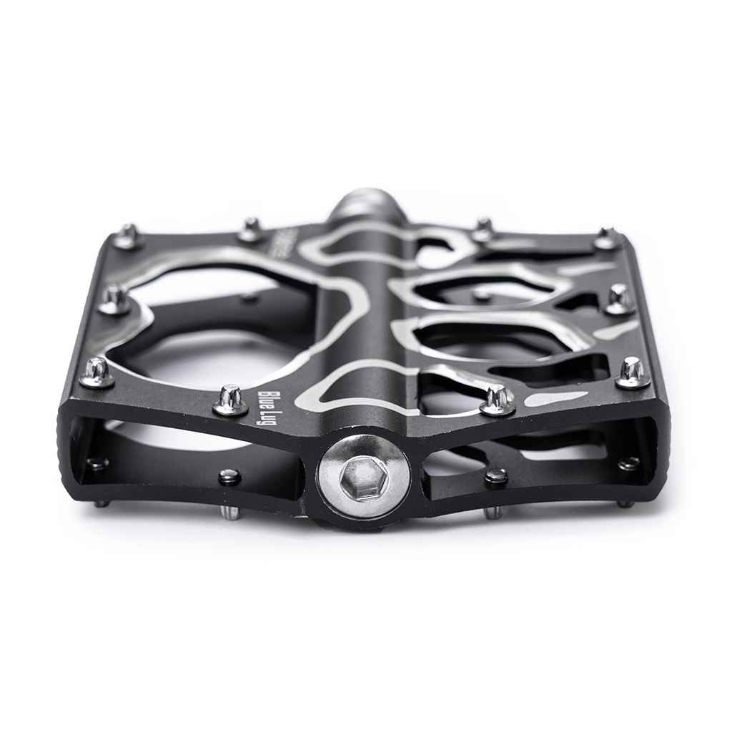 BLUE LUG Panda Flat Bike Pedals - Black