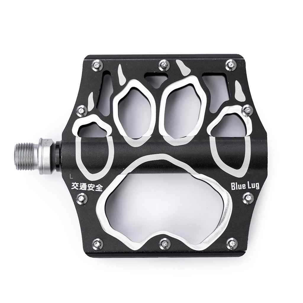 BLUE LUG Panda Flat Bike Pedals - Black