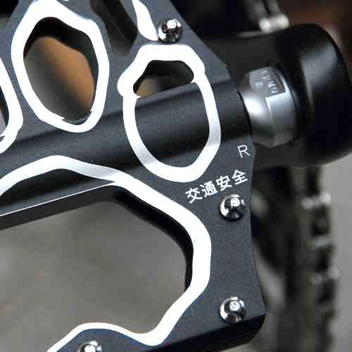 BLUE LUG Panda Flat Bike Pedals - Black