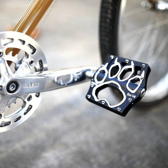 BLUE LUG Panda Flat Bike Pedals - Black