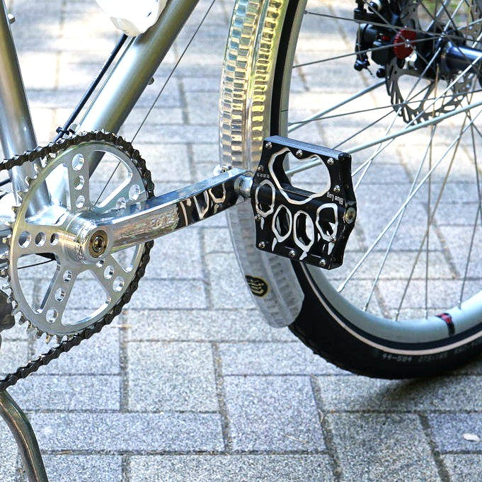BLUE LUG Panda Flat Bike Pedals - Black
