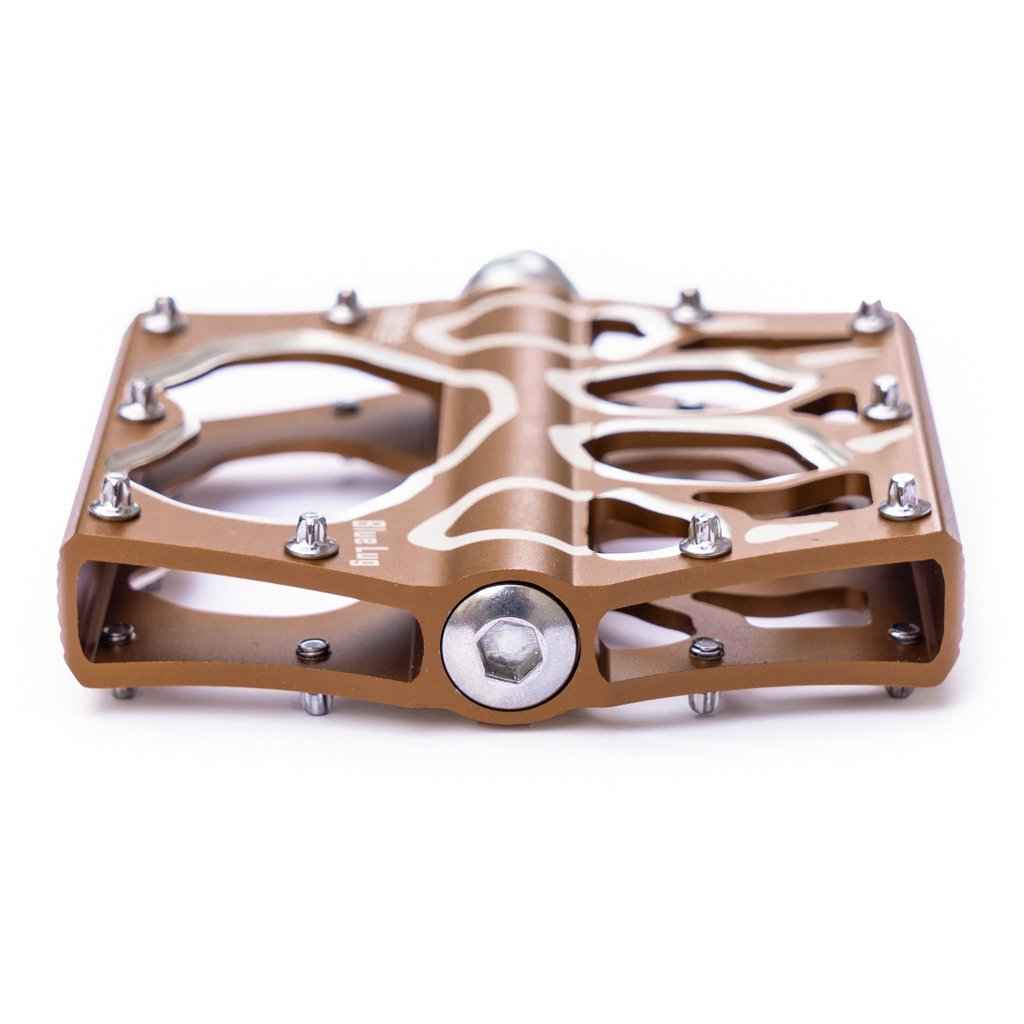 BLUE LUG Panda Flat Bike Pedals - Brown