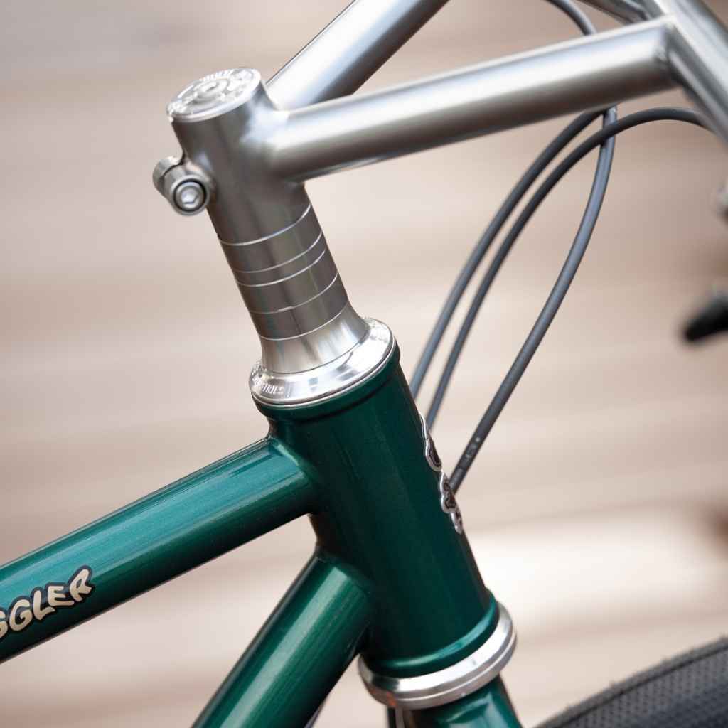 DIA-COMPE Alloy Tapered Spacer, Silver Blue Lug Special