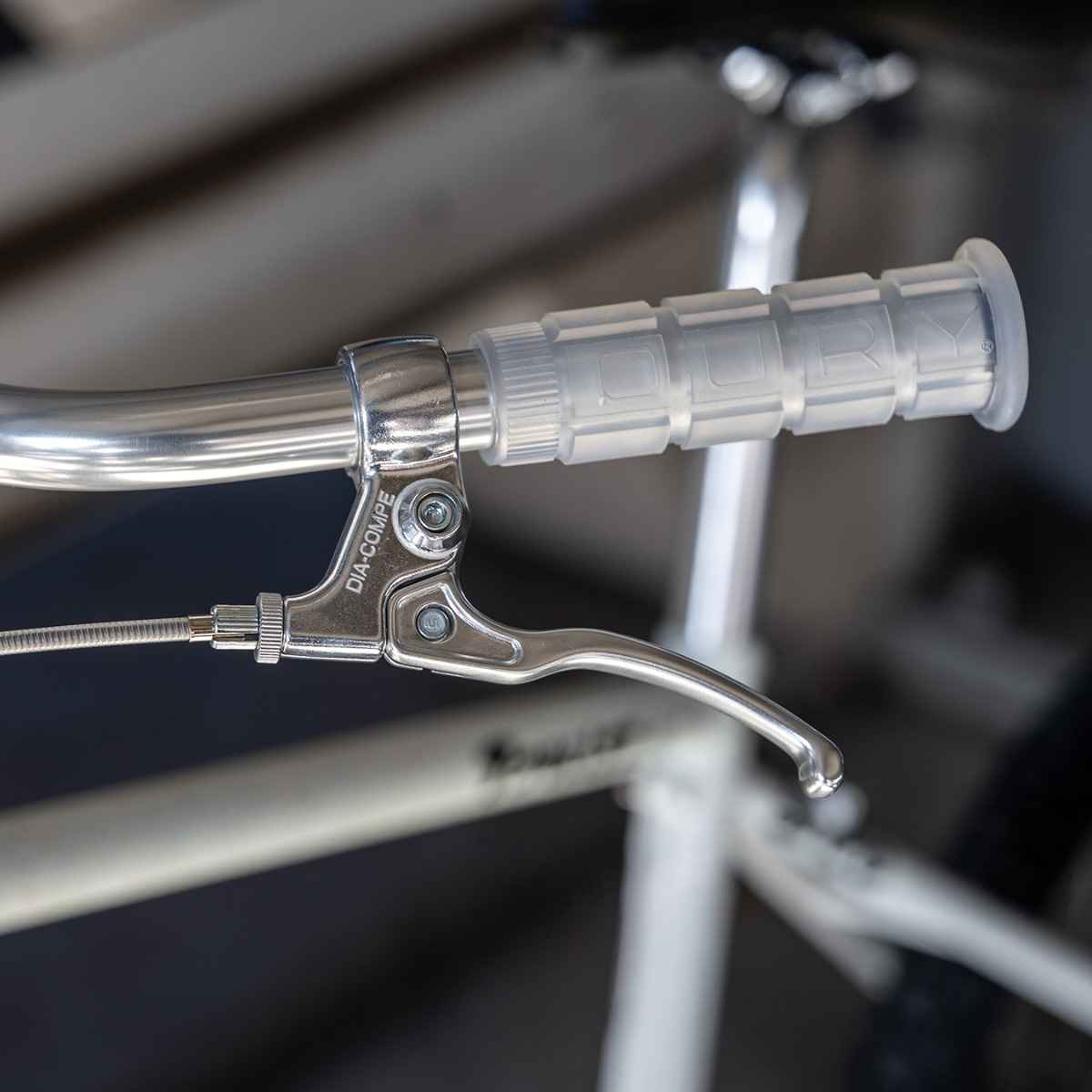 DIA-COMPE Tech 5 Brake Lever - All Polish Blue Lug Exclusive