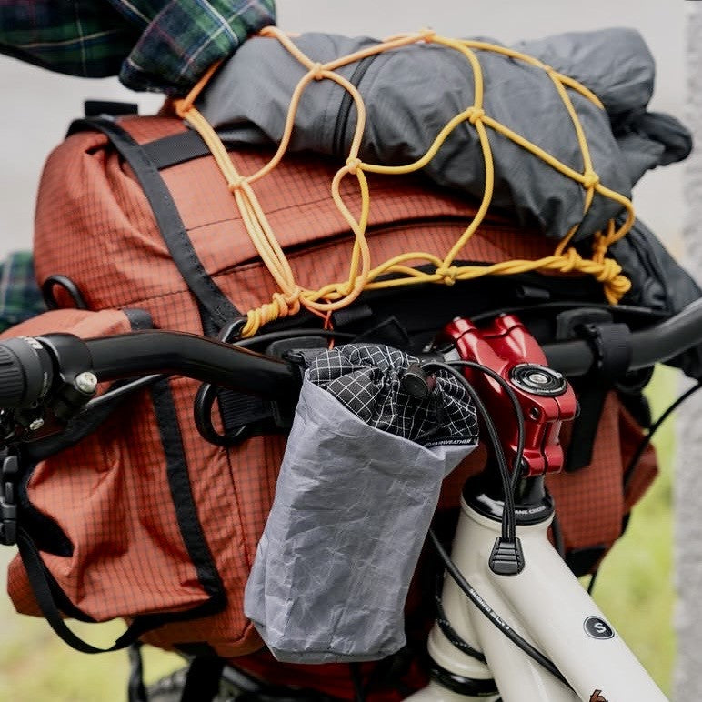 FAIRWEATHER Handlebar Bike Bag ADV - Ultra Grid Chilli