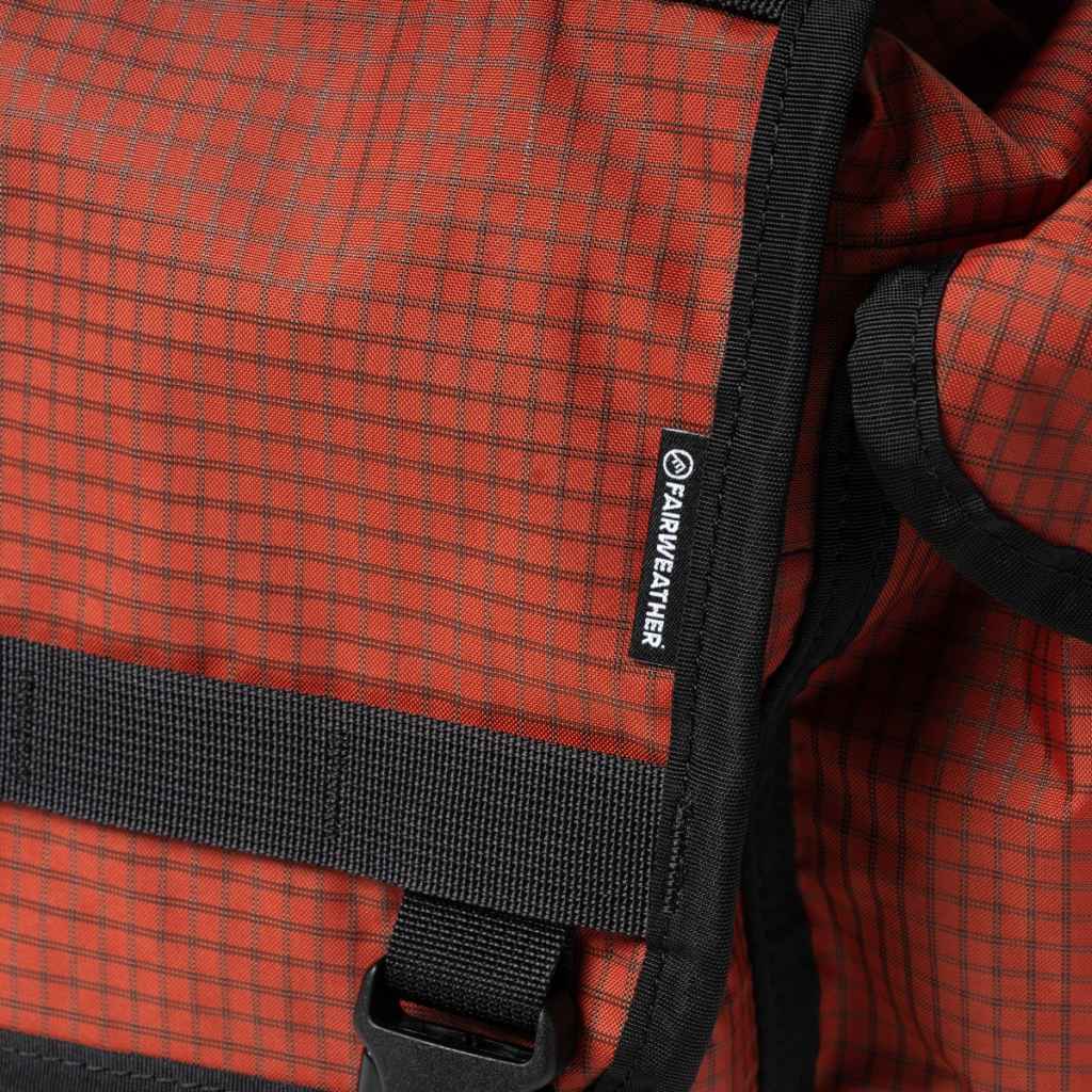 FAIRWEATHER Handlebar Bike Bag ADV - Ultra Grid Chilli