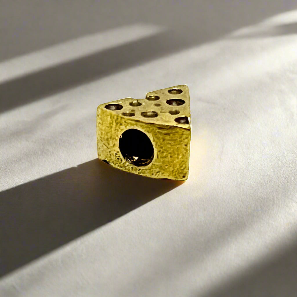Hatchet Brass Valve Cap - Gold Cheese Wedge